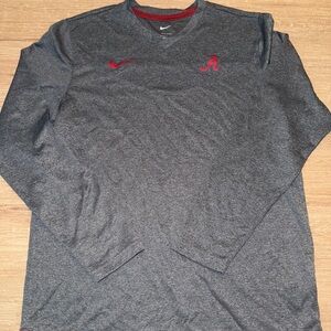 Alabama Nike Men's Gray Long Sleeve Shirt